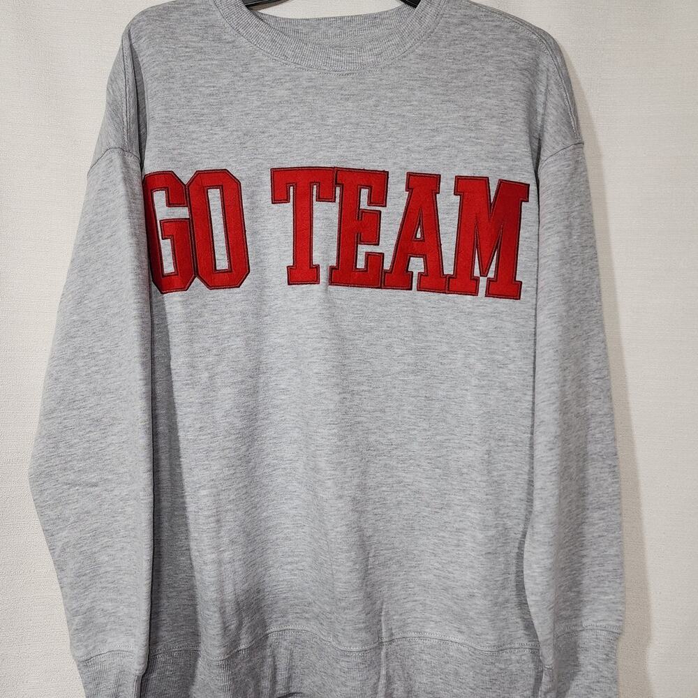 Classic Gray 'Go Team' Sweatshirt